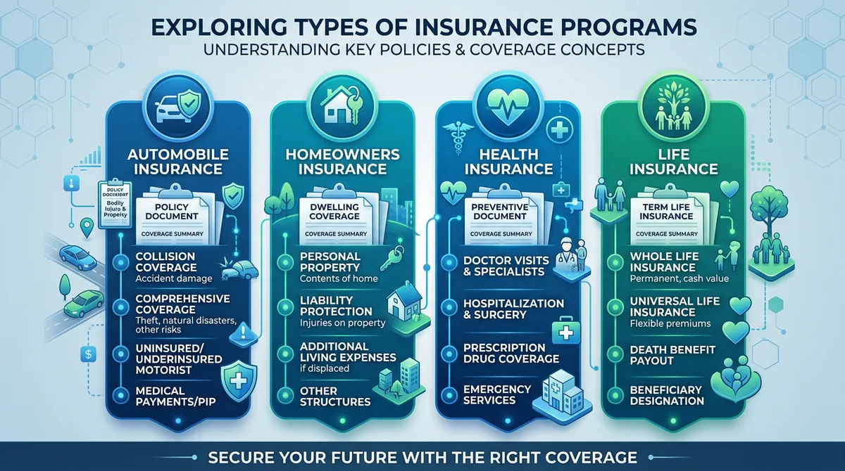 Виды страховых программ